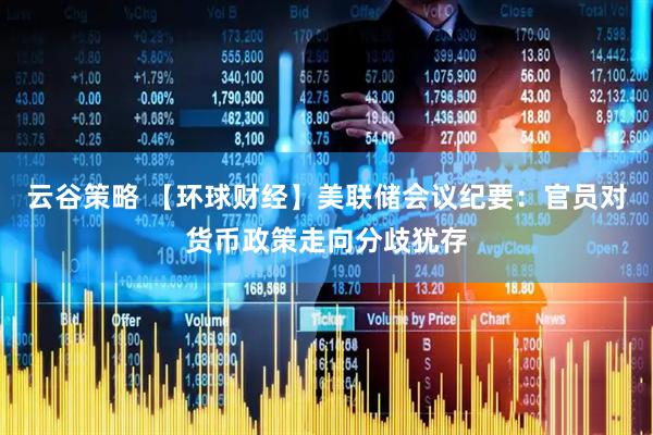 云谷策略 【环球财经】美联储会议纪要：官员对货币政策走向分歧犹存