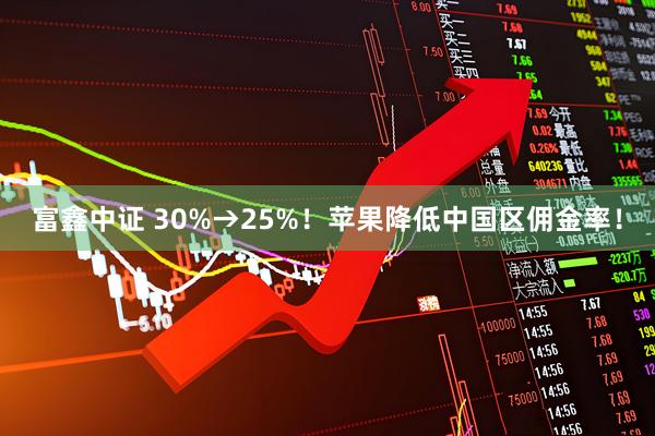 富鑫中证 30%→25%!苹果降低中国区佣金率!