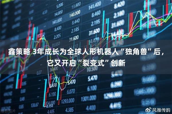 鑫策略 3年成长为全球人形机器人“独角兽”后，它又开启“裂变式”创新