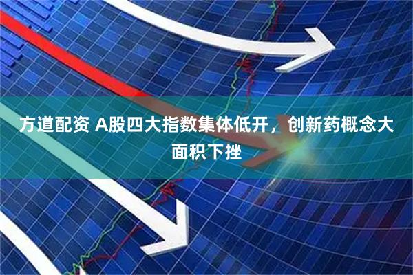 方道配资 A股四大指数集体低开，创新药概念大面积下挫